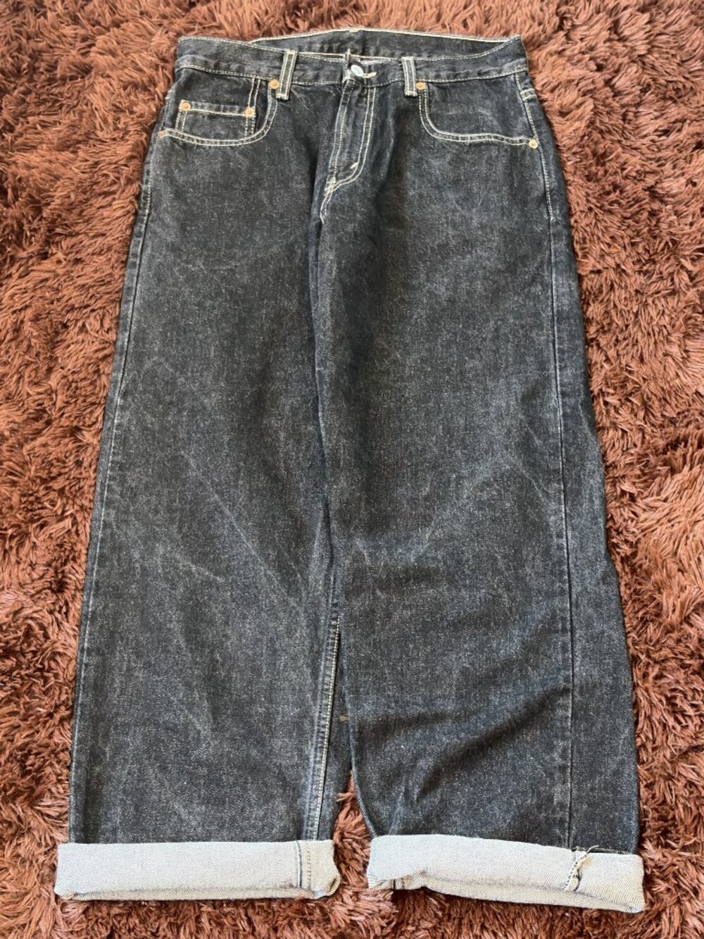 Vintage 90s raw denim Levi's 596 student cut Jeans Women's 30